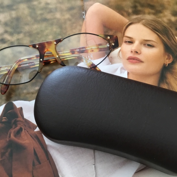$99! Club LA Vintage Oval Tortoiseshell Glasses: New with Case from the 1990\'s main image 4